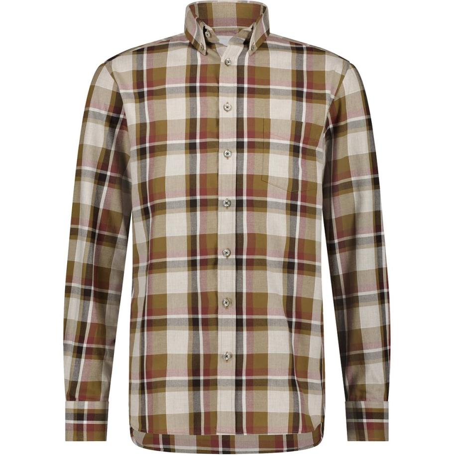 State Of Art Overhemd Ruiten Rood Multicolor