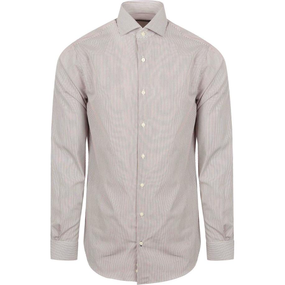 Steppin' Out Overhemd Streep Bruin Bruin