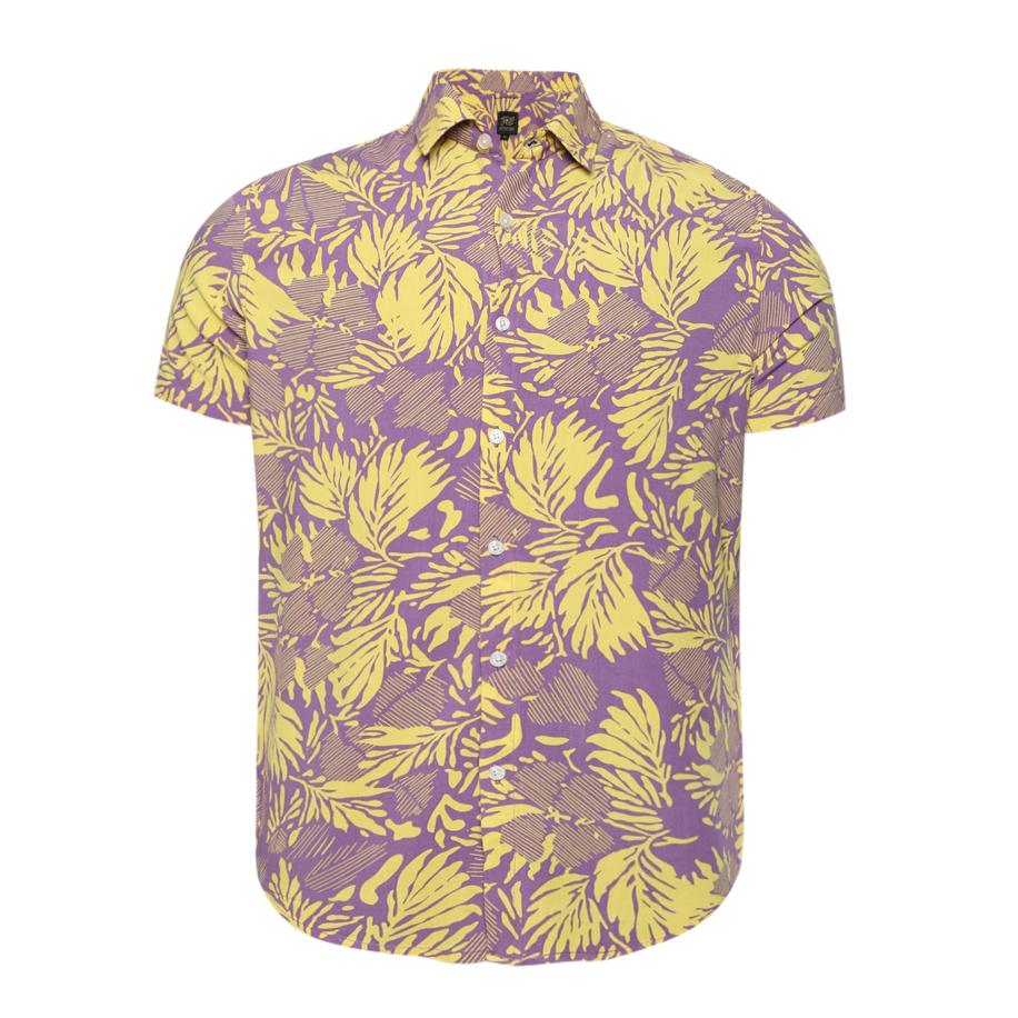 Campus Sutra Campus Sutra Overhemd Ezekiel geel / lila -