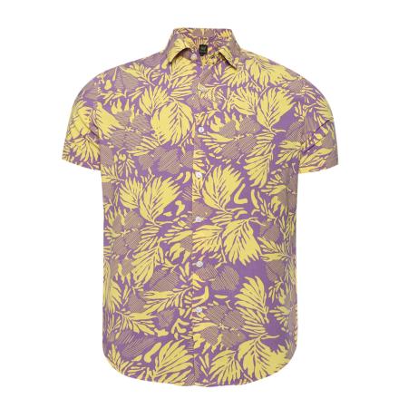 Campus Sutra Campus Sutra Overhemd Ezekiel geel / lila