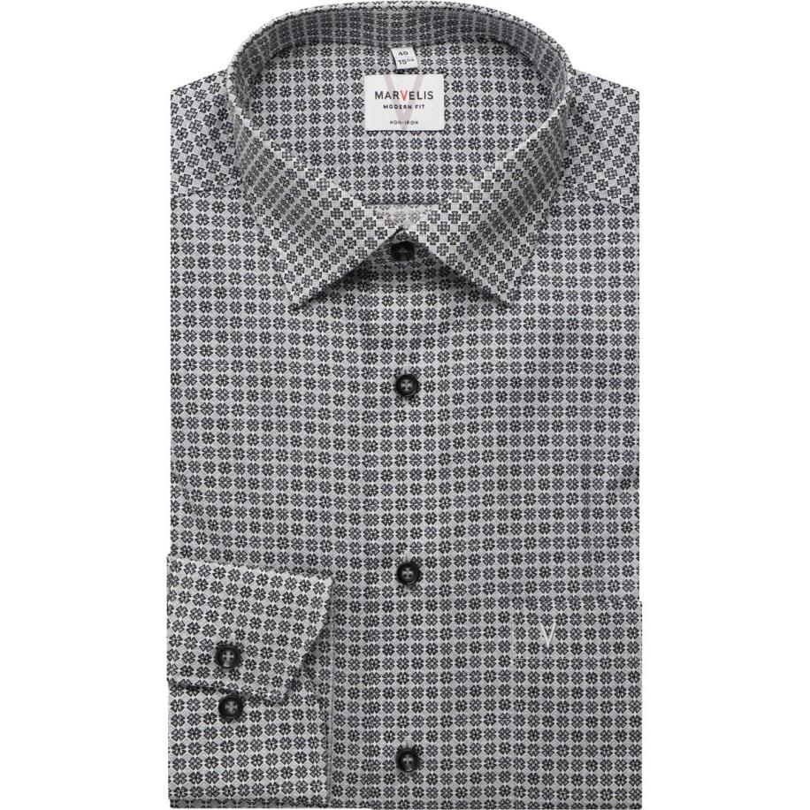 Marvelis Overhemd grijs, Motief Grijs