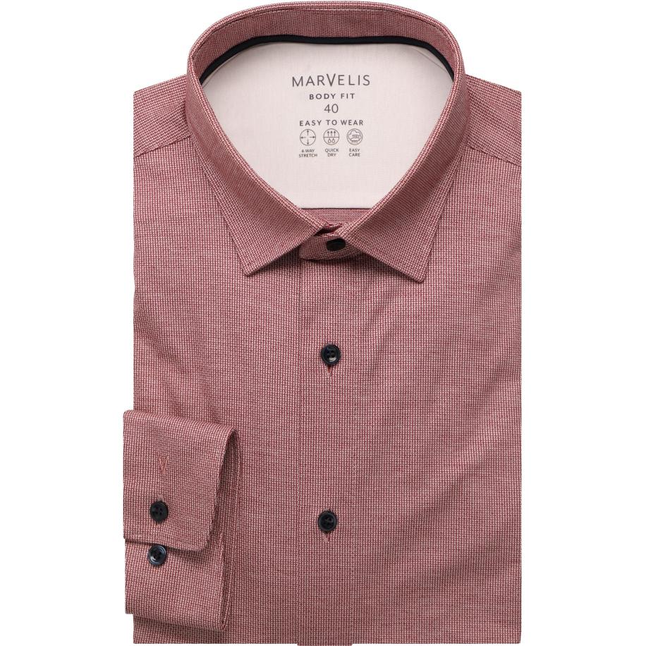 Marvelis Performance Jersey shirt rood, Effen Rood