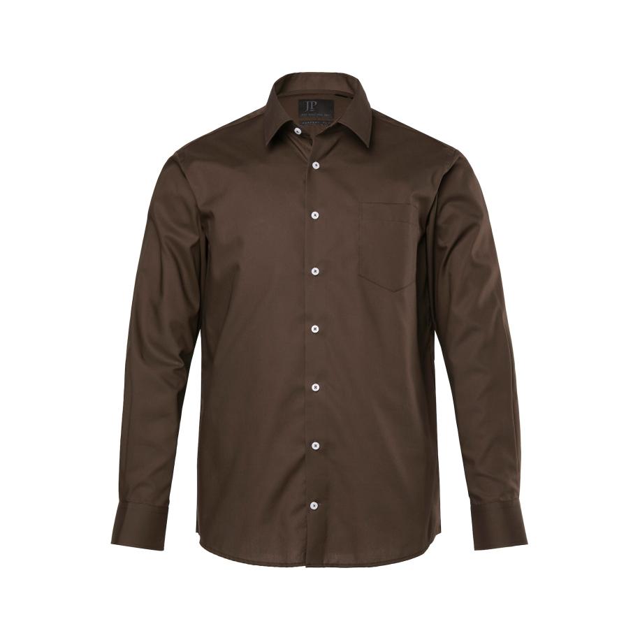 JP1880 JP1880 Zakelijk overhemd donkerbruin -