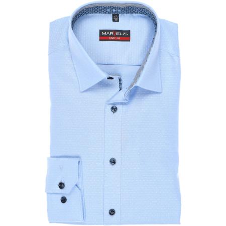 Marvelis Overhemd blauw, Faux-uni