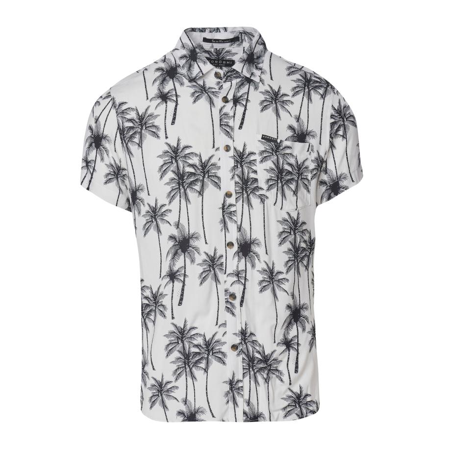 KOROSHI KOROSHI Overhemd zwart / offwhite -