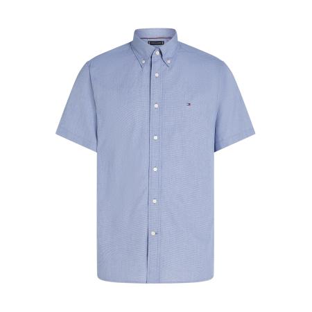 Tommy Hilfiger TOMMY HILFIGER Overhemd Flex donkerblauw / wit