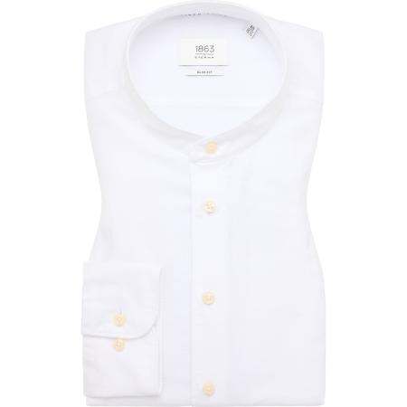 ETERNA 1863 Linnen Overhemd wit, Effen