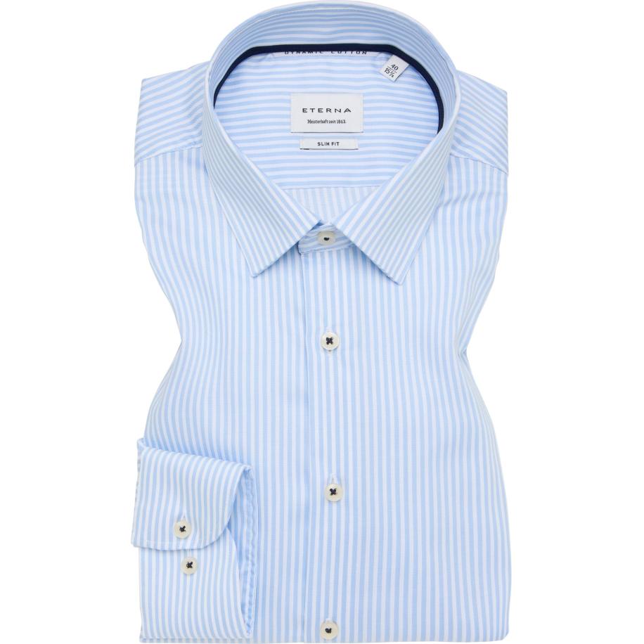ETERNA Overhemd ML6 (vanaf 68 CM) middenblauw Blauw