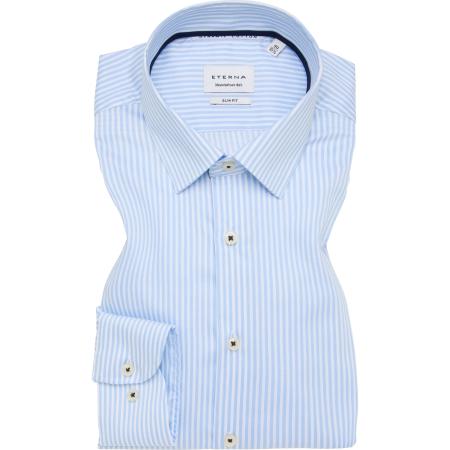 ETERNA Overhemd ML6 (vanaf 68 CM) middenblauw