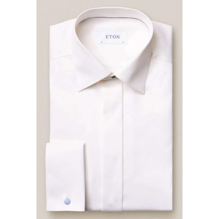 ETON Gala shirt beige, Effen