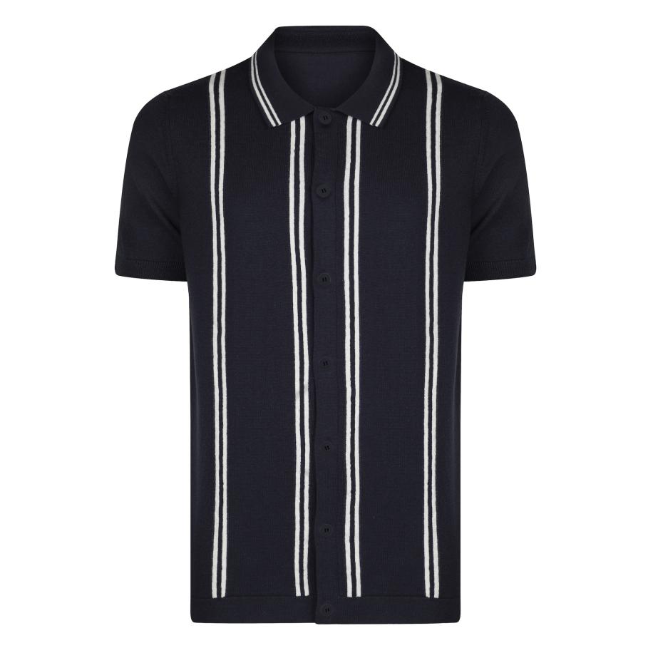 Felix Hardy Felix Hardy Overhemd navy / wit -