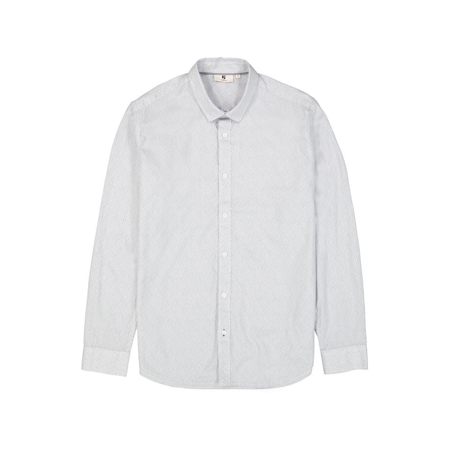 Garcia GARCIA Overhemd lichtblauw / wit -