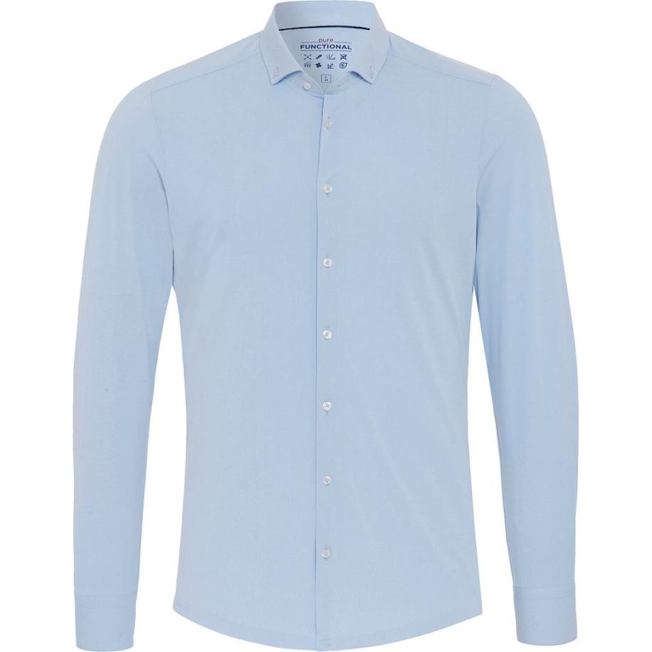 Pure Shirt Licht Blauw Blauw