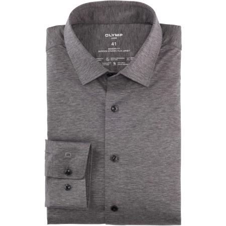 OLYMP Luxor 24/Seven Overhemd antraciet, Faux-uni