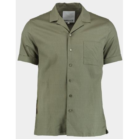 Supply & Co Casual hemd korte mouw roan shirt ss structure 25107ro20/367 olive night