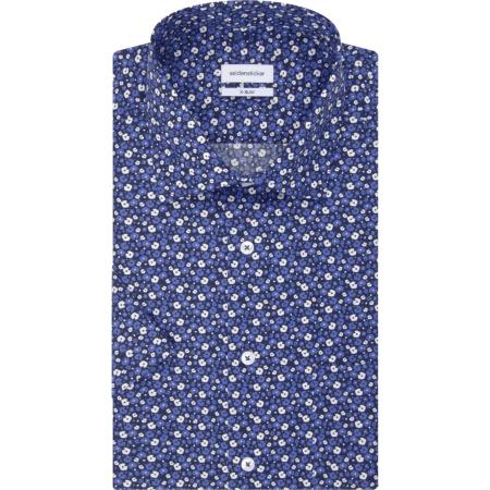 Seidensticker Overhemd Korte mouw donkerblauw