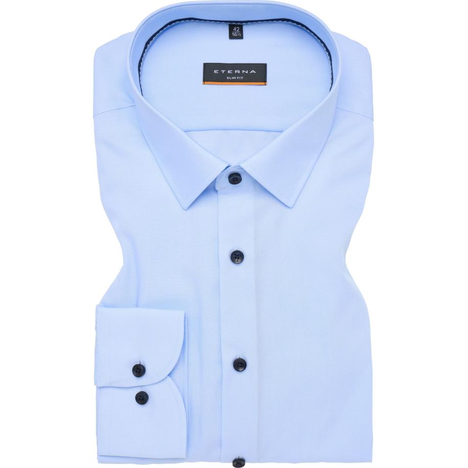 ETERNA Overhemd hemelsblauw, Effen Blauw