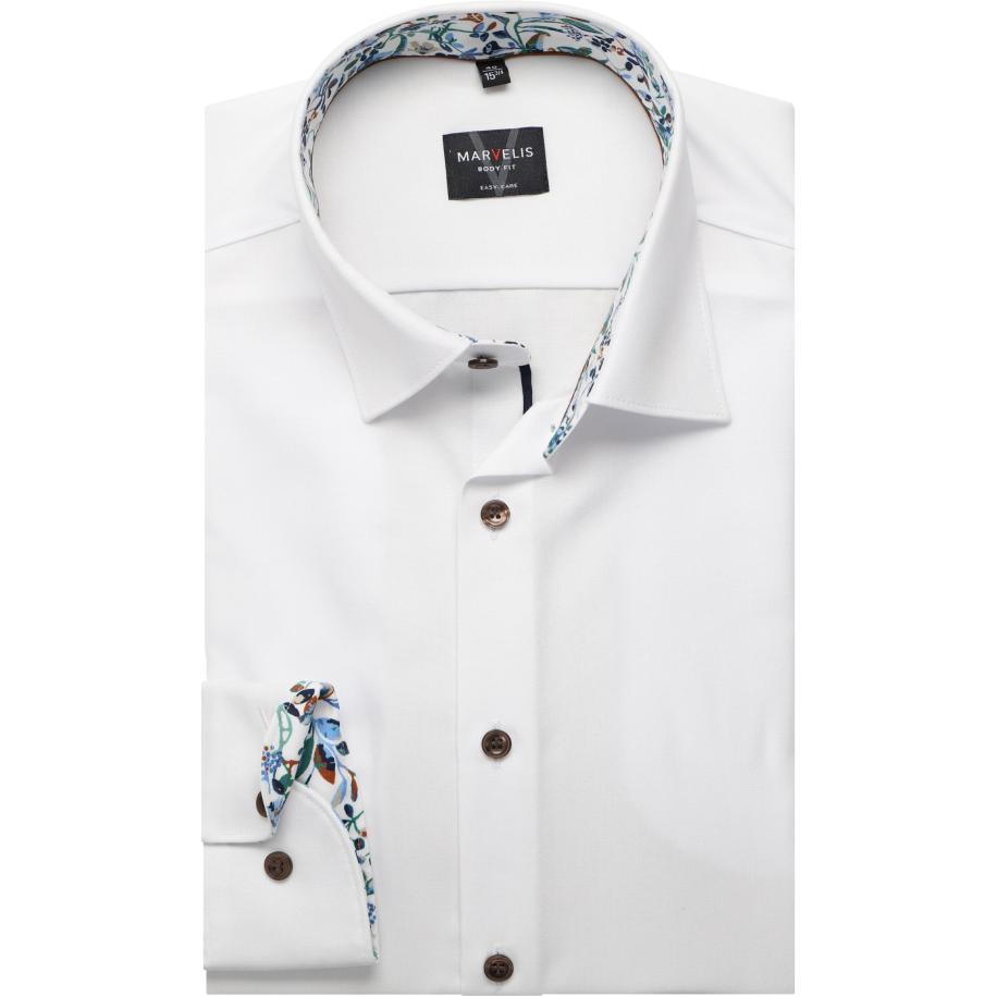Marvelis Overhemd wit, Effen Wit