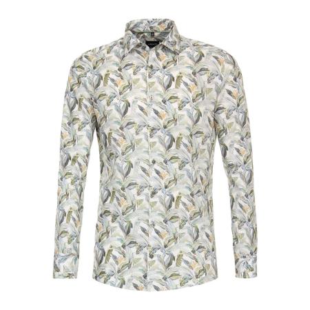 Venti Overhemd groen, Bedrukt