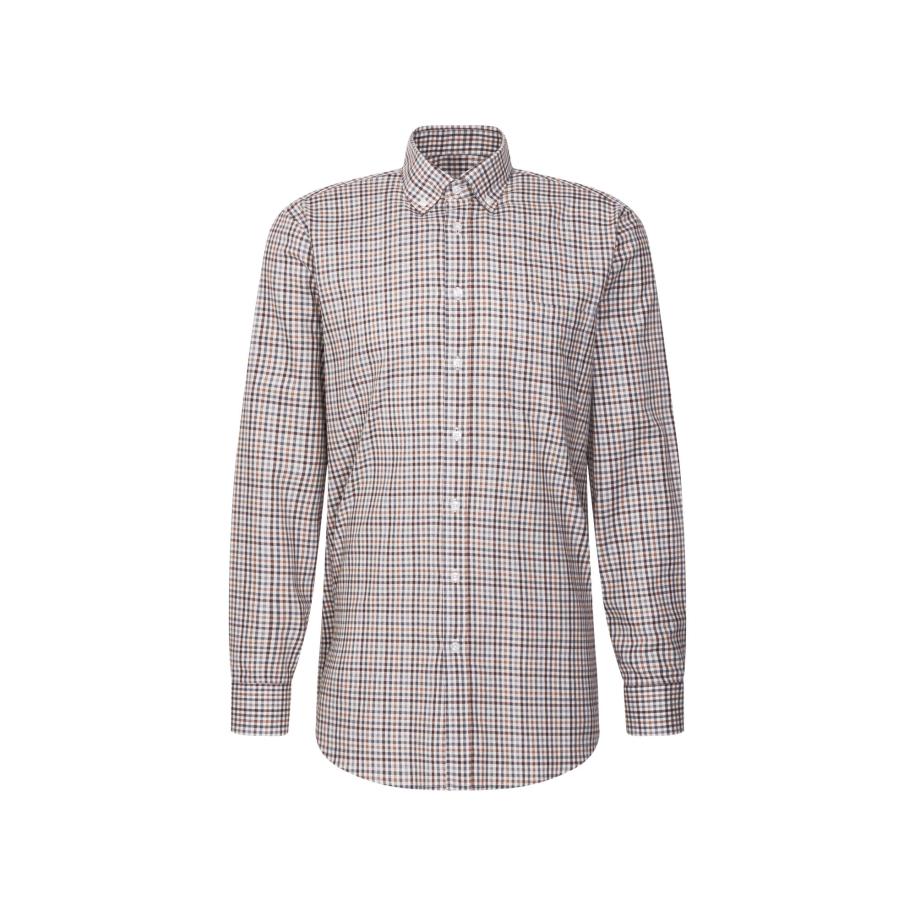 SEIDENSTICKER Zakelijk overhemd beige / bruin Bruin