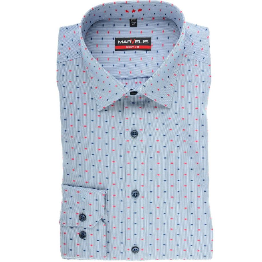 Marvelis Overhemd marine, Motief Blauw