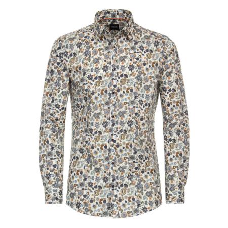 Venti Overhemd bruin, Bedrukt