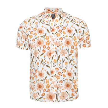 Campus Sutra Campus Sutra Overhemd Bryson groen / oranje / wit