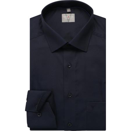 Marvelis Overhemd marine, Faux-uni