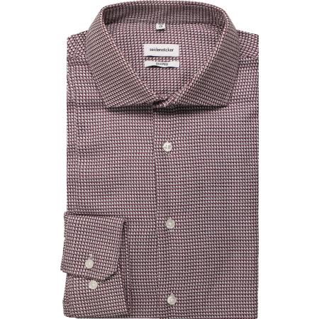 Seidensticker Overhemd pruim, Gestructureerd