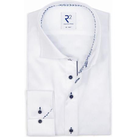 R2 Overhemd Twill Wit