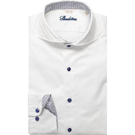 Stenströms Casual Overhemd wit, Effen
