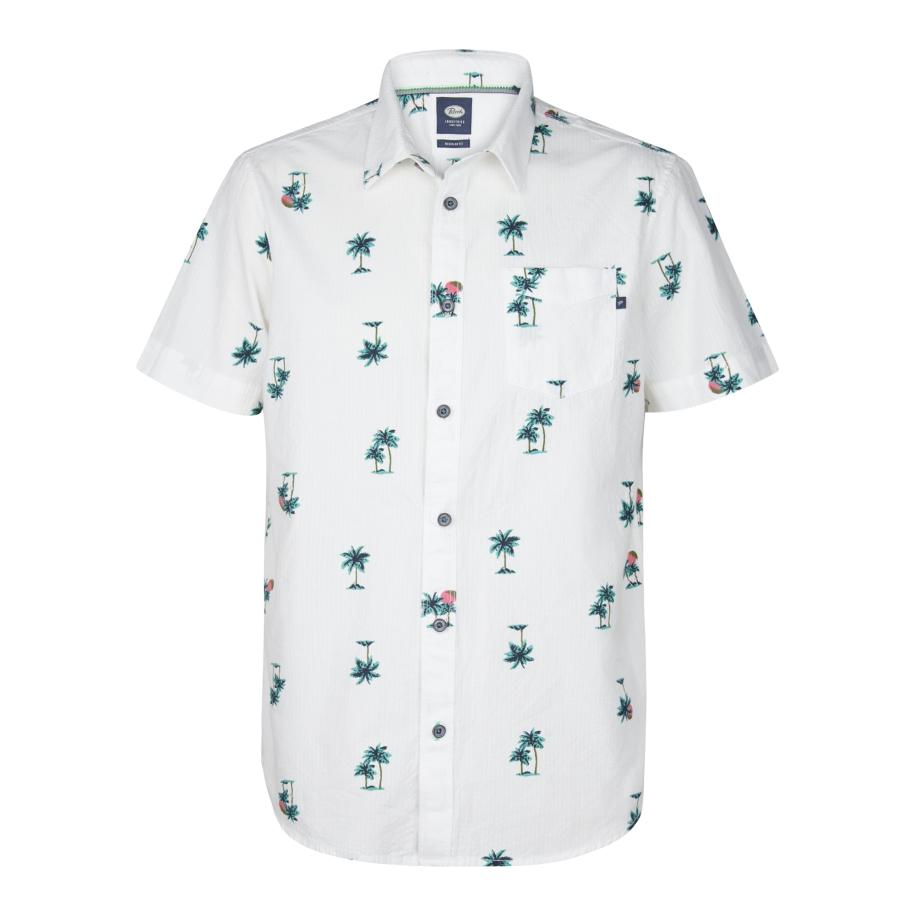 Petrol Industries Petrol Industries Overhemd Coralshore navy / turquoise / pink / wit -