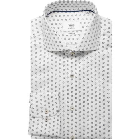 ETERNA 1863 Overhemd wit, Paisley