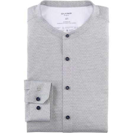 OLYMP No. Six 24/Seven Jersey shirt olijf, Motief