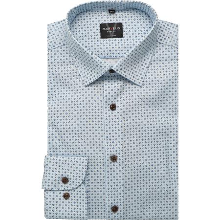 Marvelis Overhemd blauw, Bedrukt