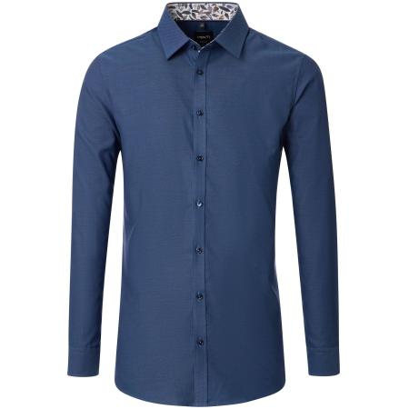 Venti Overhemd blauw, Faux-uni