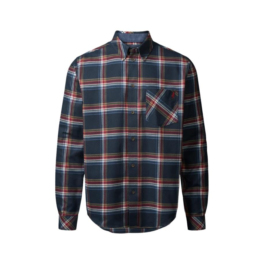 MCS MCS Overhemd Franck saffier / rood / bordeaux -