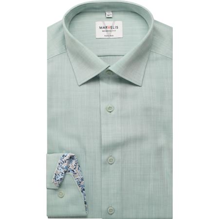 Marvelis Overhemd lichtgroen, Effen