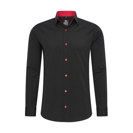 Rusty Neal Rusty Neal Overhemd rood / zwart