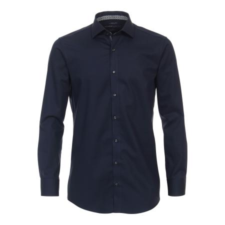 Venti Hyperflex Overhemd blauw, Faux-uni