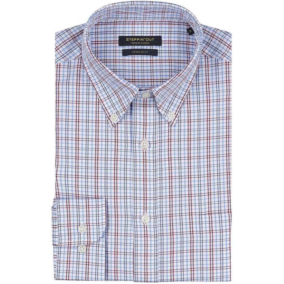 Steppin' Out Overhemd Ruiten Blauw Rood Blauw