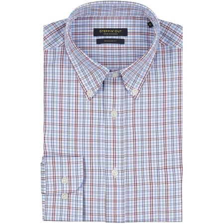 Steppin' Out Overhemd Ruiten Blauw Rood