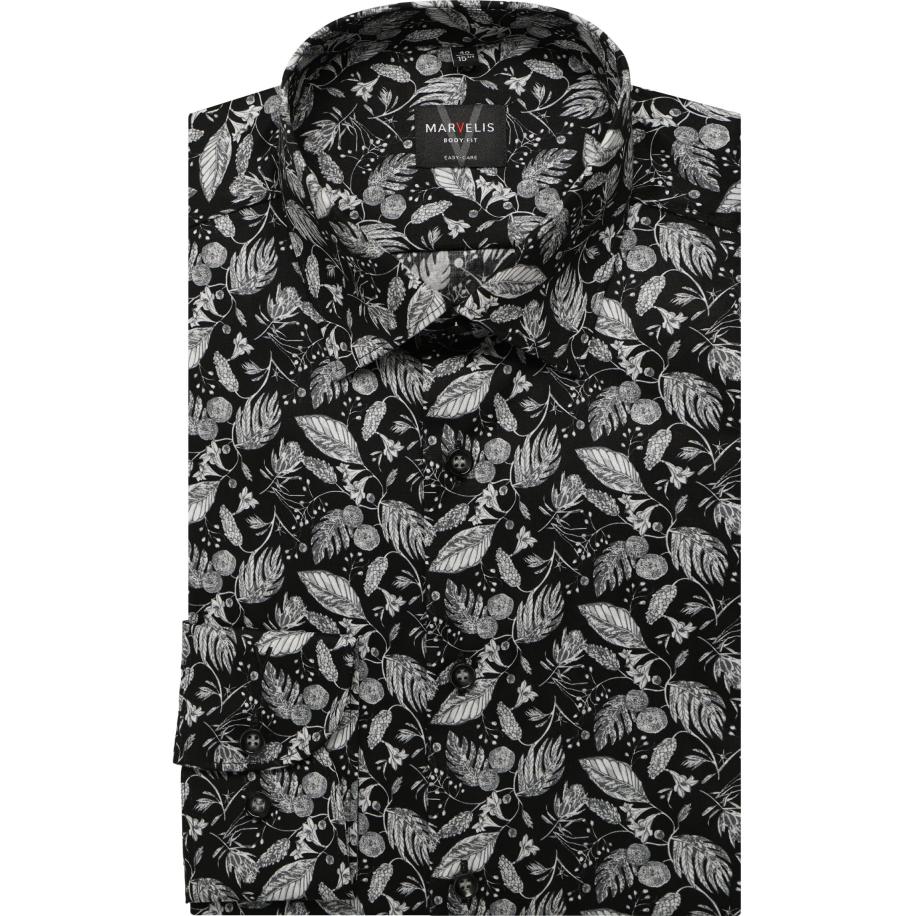 Marvelis Overhemd ML6 (vanaf 68 CM) zwart Zwart