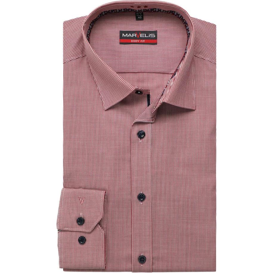 Marvelis Overhemd rood, Ruit Rood