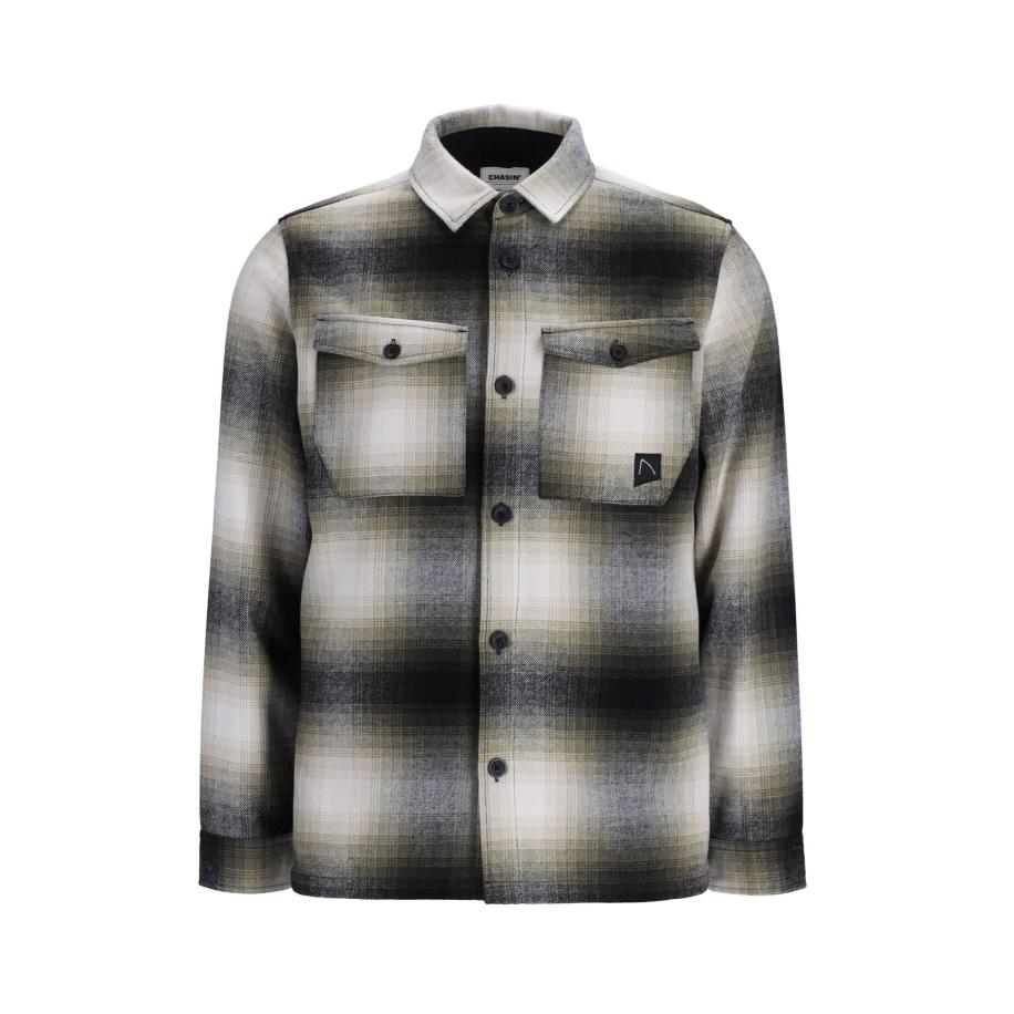 Chasin' CHASIN Overhemd Stryke Montreal groen / zwart / wit -