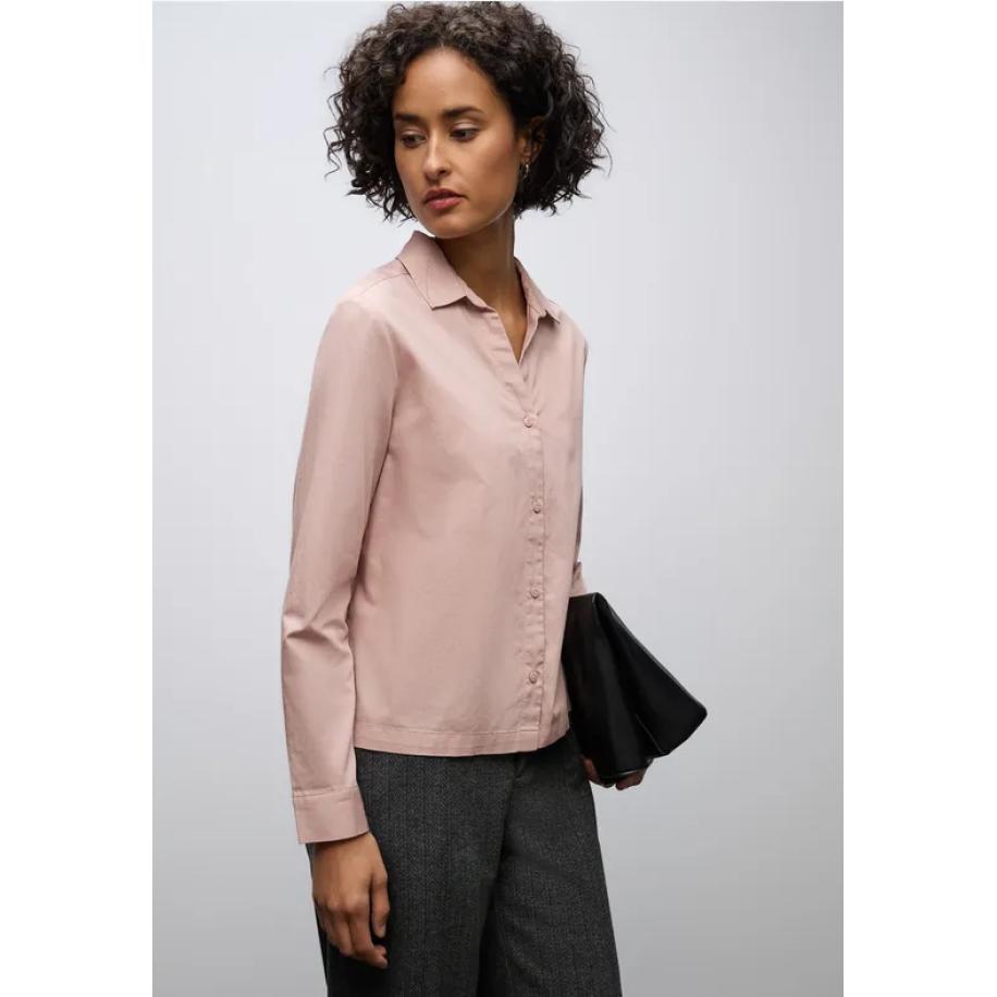Street One Twill overhemd blouse Roze
