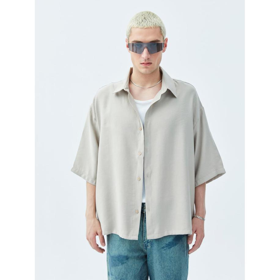 VAMOS CLO Overhemd beige Bruin