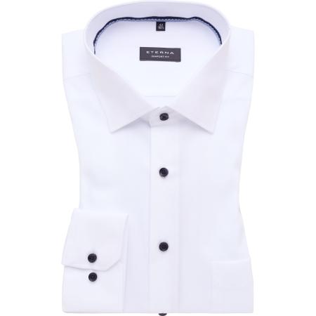 ETERNA Overhemd wit, Effen