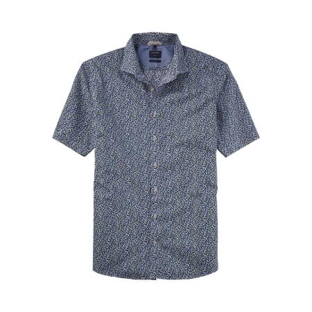 OLYMP Casual Overhemd Korte mouw groen