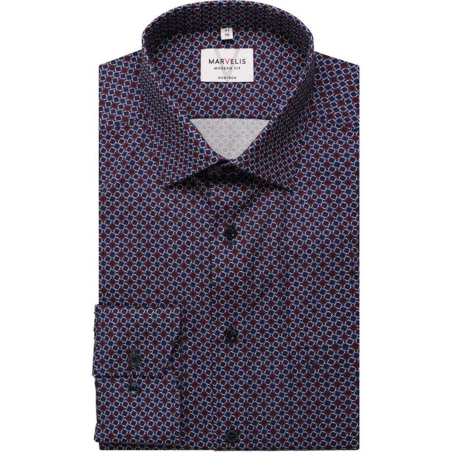 Marvelis Overhemd ML6 (vanaf 68 CM) rood Rood